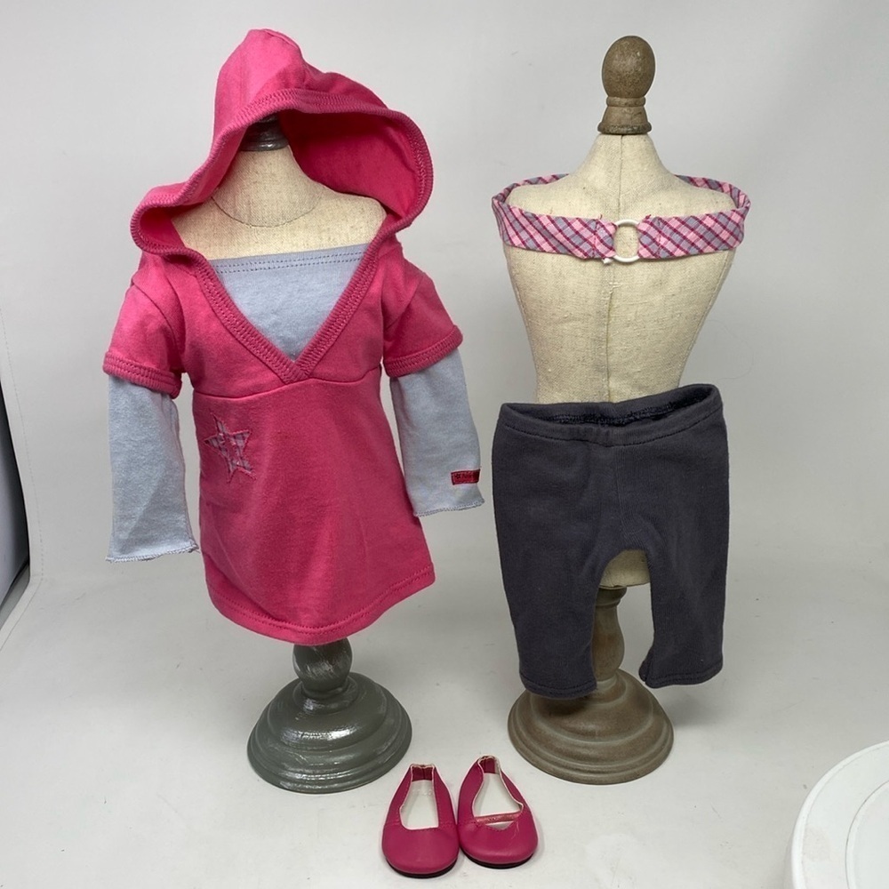 18" American Girl Doll JLY Meet Star Hoodie Outfit Top Leggings Headband Shoes